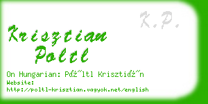 krisztian poltl business card